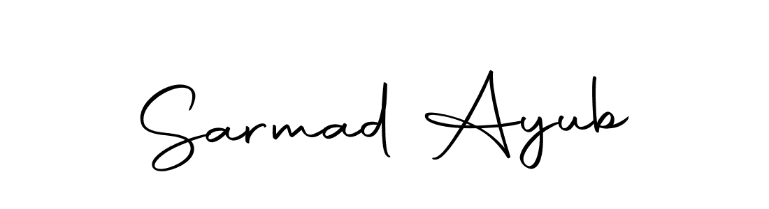 if you are searching for the best signature style for your name Sarmad Ayub. so please give up your signature search. here we have designed multiple signature styles  using Autography-DOLnW. Sarmad Ayub signature style 10 images and pictures png