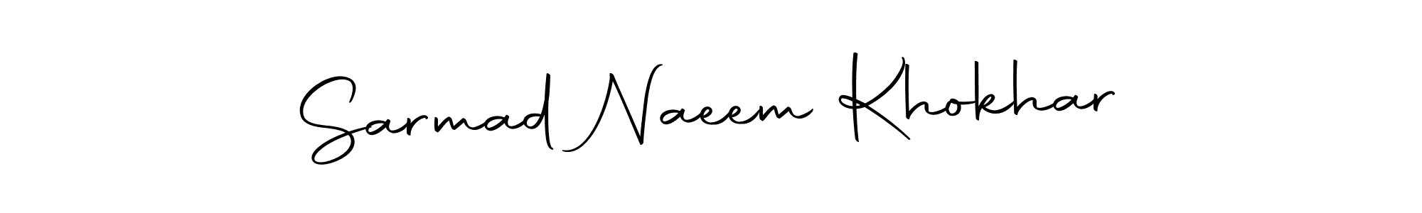 You can use this online signature creator to create a handwritten signature for the name Sarmad Naeem Khokhar. This is the best online autograph maker. Sarmad Naeem Khokhar signature style 10 images and pictures png