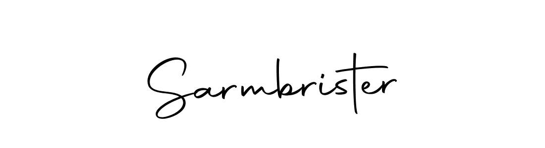 You should practise on your own different ways (Autography-DOLnW) to write your name (Sarmbrister) in signature. don't let someone else do it for you. Sarmbrister signature style 10 images and pictures png