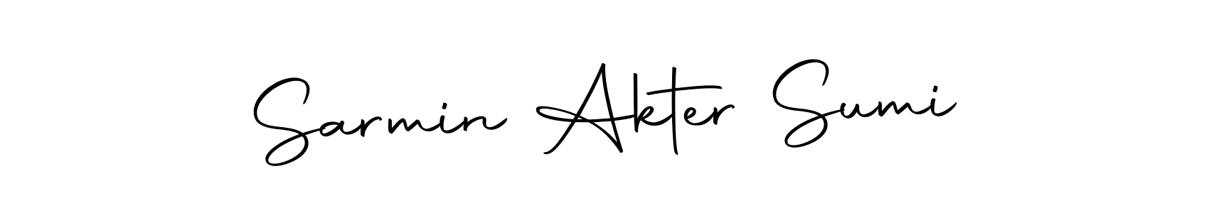 Also we have Sarmin Akter Sumi name is the best signature style. Create professional handwritten signature collection using Autography-DOLnW autograph style. Sarmin Akter Sumi signature style 10 images and pictures png