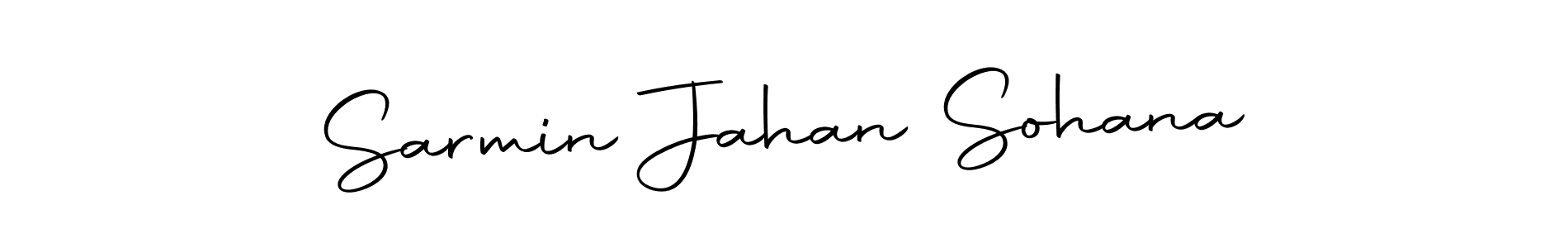 You should practise on your own different ways (Autography-DOLnW) to write your name (Sarmin Jahan Sohana) in signature. don't let someone else do it for you. Sarmin Jahan Sohana signature style 10 images and pictures png