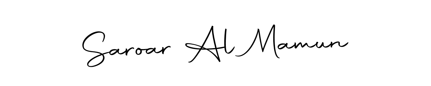 How to make Saroar Al Mamun name signature. Use Autography-DOLnW style for creating short signs online. This is the latest handwritten sign. Saroar Al Mamun signature style 10 images and pictures png