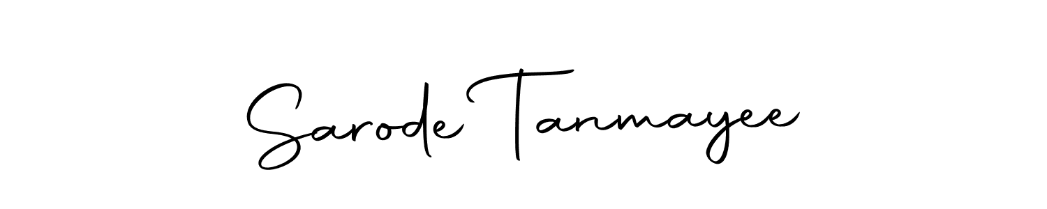 Design your own signature with our free online signature maker. With this signature software, you can create a handwritten (Autography-DOLnW) signature for name Sarode Tanmayee. Sarode Tanmayee signature style 10 images and pictures png