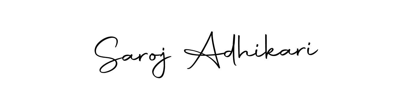 Saroj Adhikari stylish signature style. Best Handwritten Sign (Autography-DOLnW) for my name. Handwritten Signature Collection Ideas for my name Saroj Adhikari. Saroj Adhikari signature style 10 images and pictures png