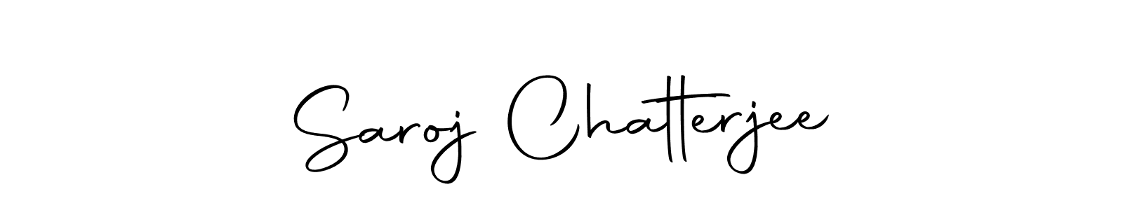 How to make Saroj Chatterjee name signature. Use Autography-DOLnW style for creating short signs online. This is the latest handwritten sign. Saroj Chatterjee signature style 10 images and pictures png