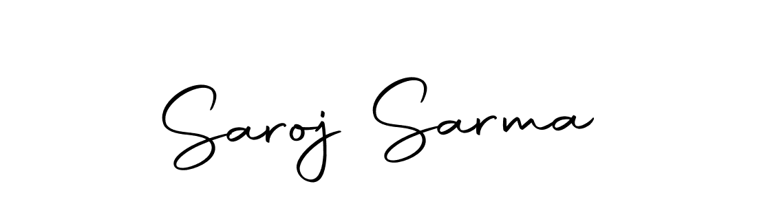 How to make Saroj Sarma name signature. Use Autography-DOLnW style for creating short signs online. This is the latest handwritten sign. Saroj Sarma signature style 10 images and pictures png