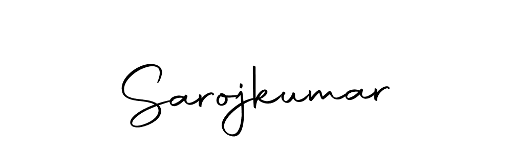 How to make Sarojkumar name signature. Use Autography-DOLnW style for creating short signs online. This is the latest handwritten sign. Sarojkumar signature style 10 images and pictures png
