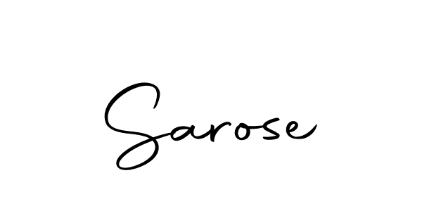 Make a beautiful signature design for name Sarose. Use this online signature maker to create a handwritten signature for free. Sarose signature style 10 images and pictures png