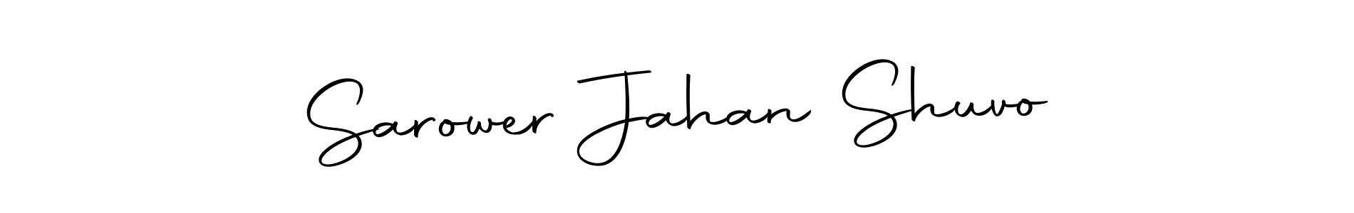 Make a beautiful signature design for name Sarower Jahan Shuvo. Use this online signature maker to create a handwritten signature for free. Sarower Jahan Shuvo signature style 10 images and pictures png