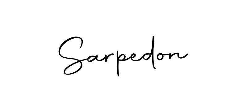 Create a beautiful signature design for name Sarpedon. With this signature (Autography-DOLnW) fonts, you can make a handwritten signature for free. Sarpedon signature style 10 images and pictures png