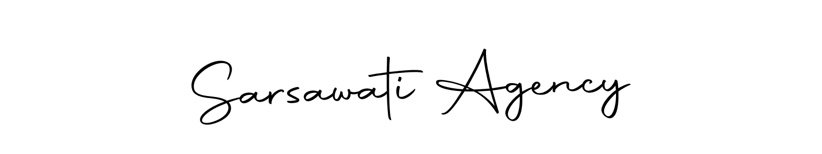 Make a beautiful signature design for name Sarsawati Agency. With this signature (Autography-DOLnW) style, you can create a handwritten signature for free. Sarsawati Agency signature style 10 images and pictures png