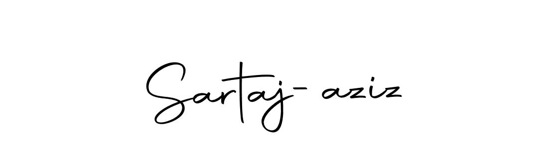 How to make Sartaj-aziz name signature. Use Autography-DOLnW style for creating short signs online. This is the latest handwritten sign. Sartaj-aziz signature style 10 images and pictures png