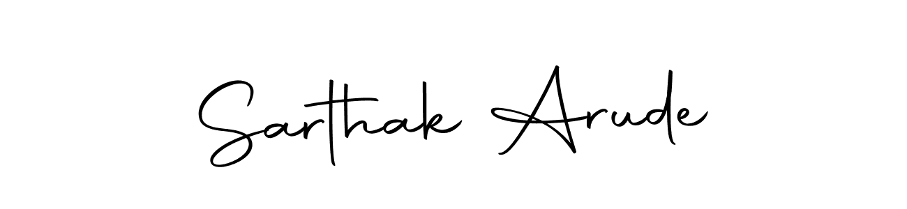 You should practise on your own different ways (Autography-DOLnW) to write your name (Sarthak Arude) in signature. don't let someone else do it for you. Sarthak Arude signature style 10 images and pictures png