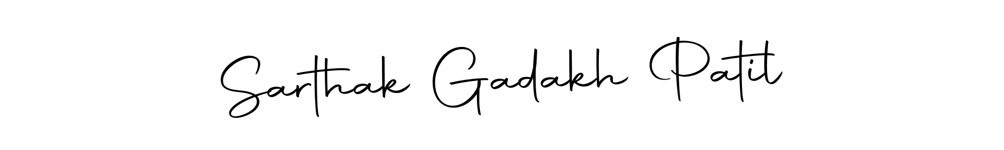 The best way (Autography-DOLnW) to make a short signature is to pick only two or three words in your name. The name Sarthak Gadakh Patil include a total of six letters. For converting this name. Sarthak Gadakh Patil signature style 10 images and pictures png