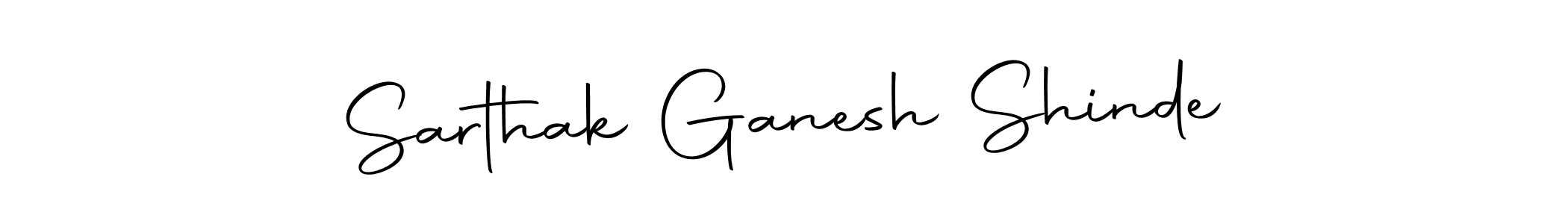 Create a beautiful signature design for name Sarthak Ganesh Shinde. With this signature (Autography-DOLnW) fonts, you can make a handwritten signature for free. Sarthak Ganesh Shinde signature style 10 images and pictures png