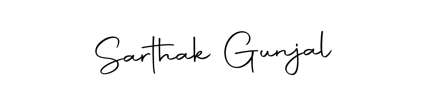 if you are searching for the best signature style for your name Sarthak Gunjal. so please give up your signature search. here we have designed multiple signature styles  using Autography-DOLnW. Sarthak Gunjal signature style 10 images and pictures png
