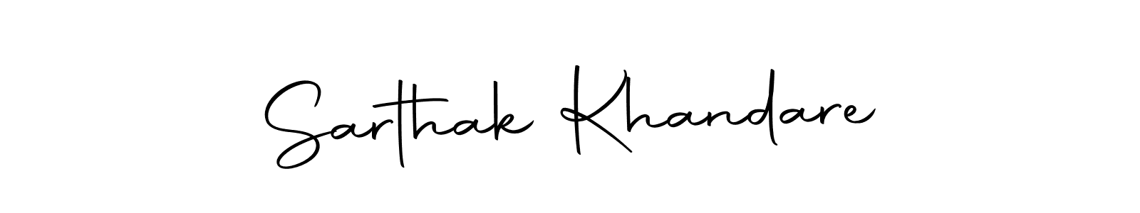 if you are searching for the best signature style for your name Sarthak Khandare. so please give up your signature search. here we have designed multiple signature styles  using Autography-DOLnW. Sarthak Khandare signature style 10 images and pictures png