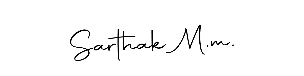 Use a signature maker to create a handwritten signature online. With this signature software, you can design (Autography-DOLnW) your own signature for name Sarthak M.m.. Sarthak M.m. signature style 10 images and pictures png