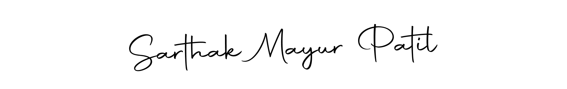 Make a beautiful signature design for name Sarthak Mayur Patil. With this signature (Autography-DOLnW) style, you can create a handwritten signature for free. Sarthak Mayur Patil signature style 10 images and pictures png