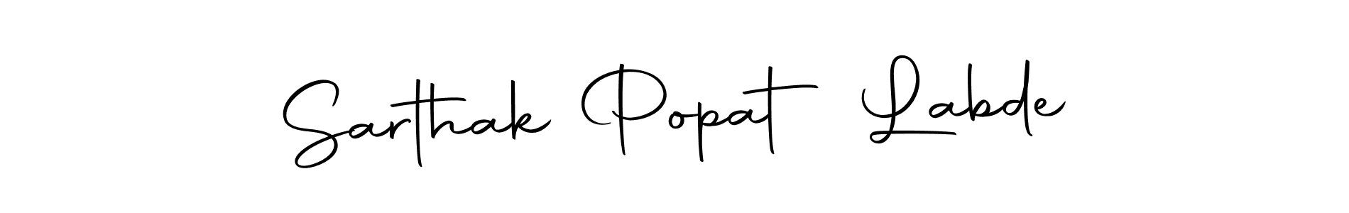 Sarthak Popat Labde stylish signature style. Best Handwritten Sign (Autography-DOLnW) for my name. Handwritten Signature Collection Ideas for my name Sarthak Popat Labde. Sarthak Popat Labde signature style 10 images and pictures png