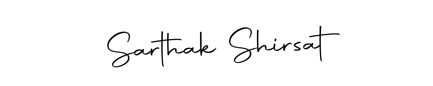 Autography-DOLnW is a professional signature style that is perfect for those who want to add a touch of class to their signature. It is also a great choice for those who want to make their signature more unique. Get Sarthak Shirsat name to fancy signature for free. Sarthak Shirsat signature style 10 images and pictures png