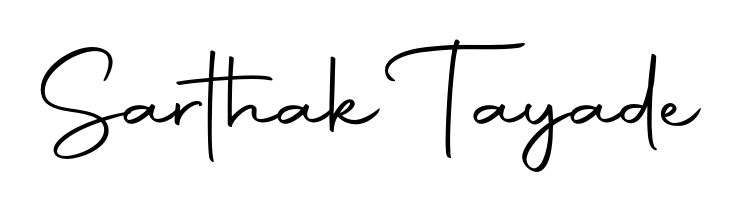 A dynamic signature style for Sarthak Tayade using Autography-DOLnW script. Designed to look authentic, handwritten, and professional. Sarthak Tayade signature style 10 images and pictures png