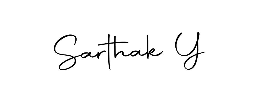 Use a signature maker to create a handwritten signature online. With this signature software, you can design (Autography-DOLnW) your own signature for name Sarthak Y. Sarthak Y signature style 10 images and pictures png