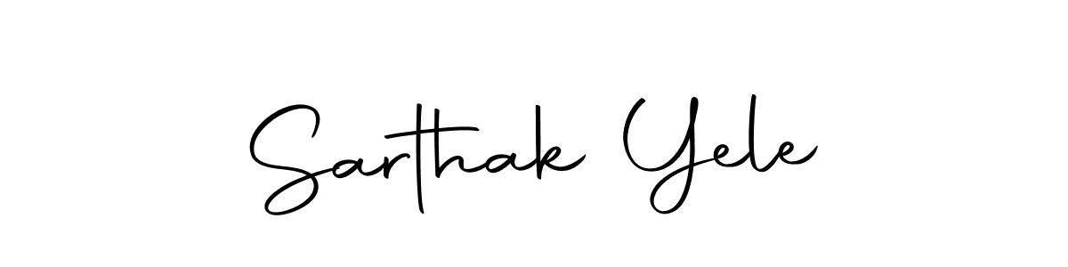 Make a beautiful signature design for name Sarthak Yele. With this signature (Autography-DOLnW) style, you can create a handwritten signature for free. Sarthak Yele signature style 10 images and pictures png