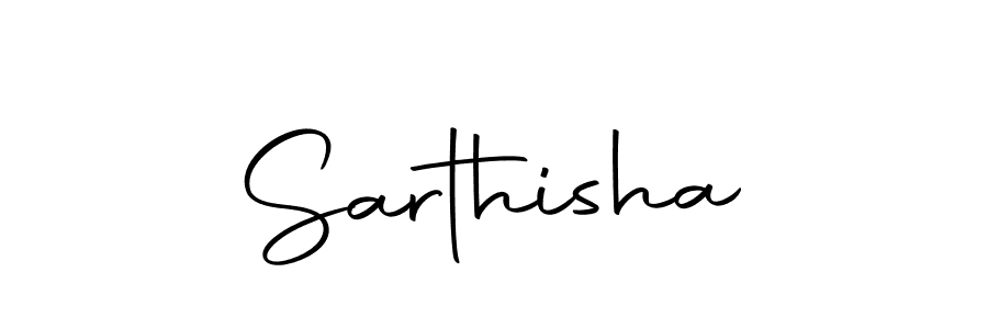 Design your own signature with our free online signature maker. With this signature software, you can create a handwritten (Autography-DOLnW) signature for name Sarthisha. Sarthisha signature style 10 images and pictures png