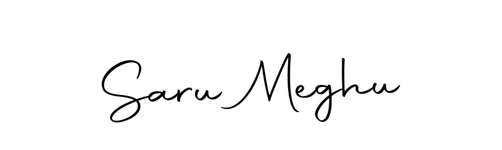 Create a beautiful signature design for name Saru Meghu. With this signature (Autography-DOLnW) fonts, you can make a handwritten signature for free. Saru Meghu signature style 10 images and pictures png