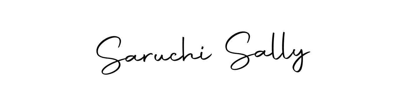 Create a beautiful signature design for name Saruchi Sally. With this signature (Autography-DOLnW) fonts, you can make a handwritten signature for free. Saruchi Sally signature style 10 images and pictures png