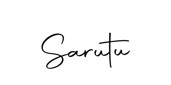 Make a beautiful signature design for name Sarutu. With this signature (Autography-DOLnW) style, you can create a handwritten signature for free. Sarutu signature style 10 images and pictures png
