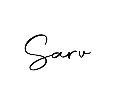 How to make Sarv name signature. Use Autography-DOLnW style for creating short signs online. This is the latest handwritten sign. Sarv signature style 10 images and pictures png