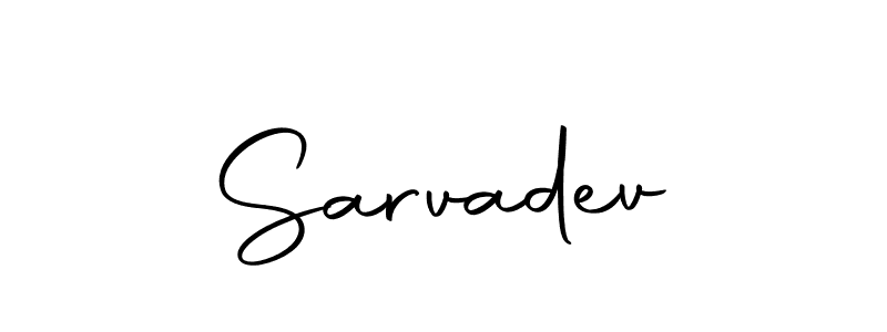 Create a beautiful signature design for name Sarvadev. With this signature (Autography-DOLnW) fonts, you can make a handwritten signature for free. Sarvadev signature style 10 images and pictures png