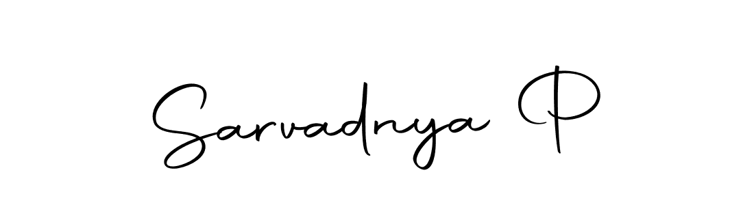 Make a beautiful signature design for name Sarvadnya P. With this signature (Autography-DOLnW) style, you can create a handwritten signature for free. Sarvadnya P signature style 10 images and pictures png