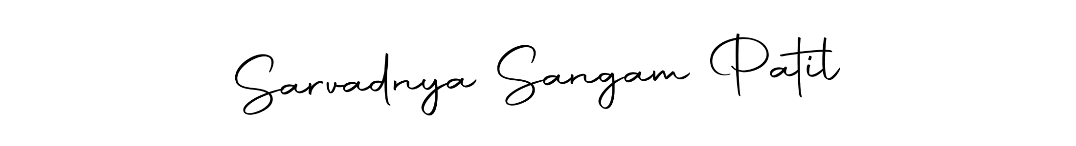 How to make Sarvadnya Sangam Patil name signature. Use Autography-DOLnW style for creating short signs online. This is the latest handwritten sign. Sarvadnya Sangam Patil signature style 10 images and pictures png