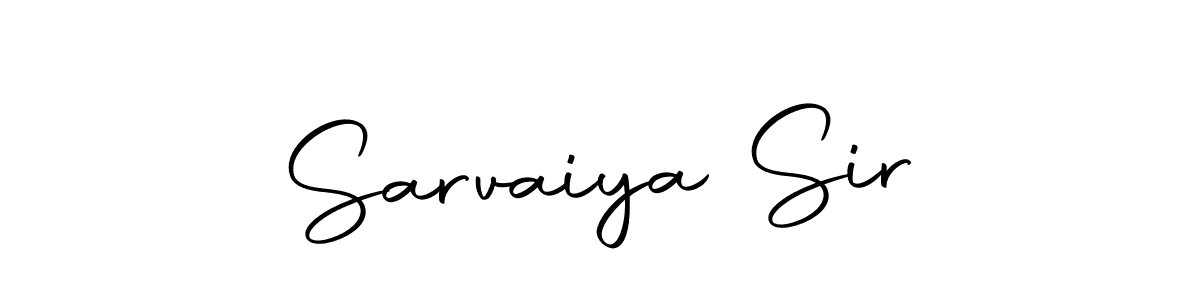 How to make Sarvaiya Sir name signature. Use Autography-DOLnW style for creating short signs online. This is the latest handwritten sign. Sarvaiya Sir signature style 10 images and pictures png