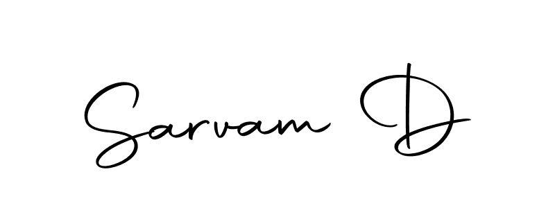 How to make Sarvam D signature? Autography-DOLnW is a professional autograph style. Create handwritten signature for Sarvam D name. Sarvam D signature style 10 images and pictures png