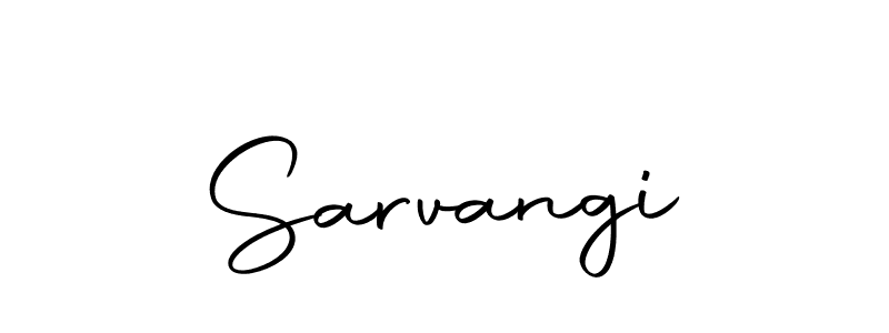 Design your own signature with our free online signature maker. With this signature software, you can create a handwritten (Autography-DOLnW) signature for name Sarvangi. Sarvangi signature style 10 images and pictures png