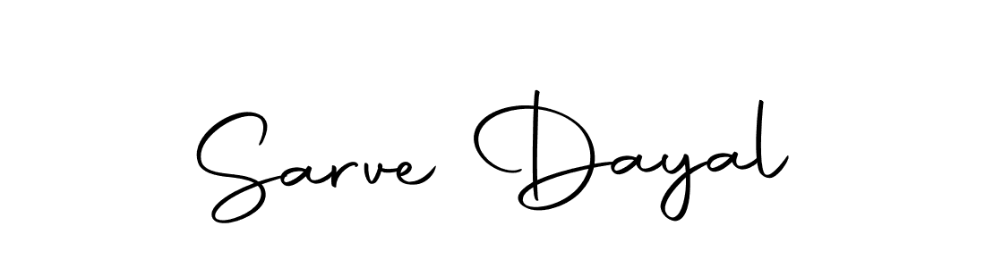Make a beautiful signature design for name Sarve Dayal. Use this online signature maker to create a handwritten signature for free. Sarve Dayal signature style 10 images and pictures png