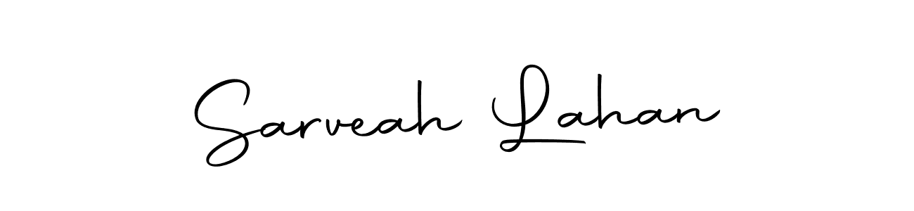 The best way (Autography-DOLnW) to make a short signature is to pick only two or three words in your name. The name Sarveah Lahan include a total of six letters. For converting this name. Sarveah Lahan signature style 10 images and pictures png