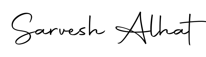 Designed for modern professionals: Sarvesh Alhat name signature crafted with Autography-DOLnW script. Ready for digital PDF workflows. Sarvesh Alhat signature style 10 images and pictures png
