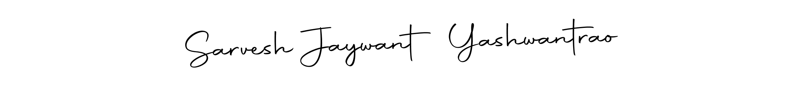Make a beautiful signature design for name Sarvesh Jaywant Yashwantrao. With this signature (Autography-DOLnW) style, you can create a handwritten signature for free. Sarvesh Jaywant Yashwantrao signature style 10 images and pictures png