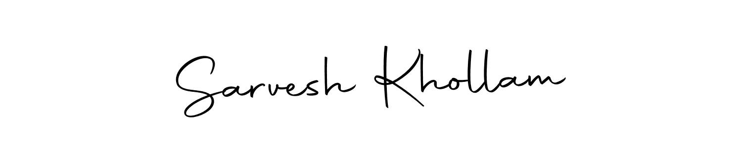 Use a signature maker to create a handwritten signature online. With this signature software, you can design (Autography-DOLnW) your own signature for name Sarvesh Khollam. Sarvesh Khollam signature style 10 images and pictures png