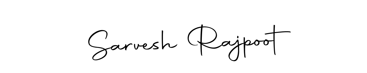 How to make Sarvesh Rajpoot name signature. Use Autography-DOLnW style for creating short signs online. This is the latest handwritten sign. Sarvesh Rajpoot signature style 10 images and pictures png