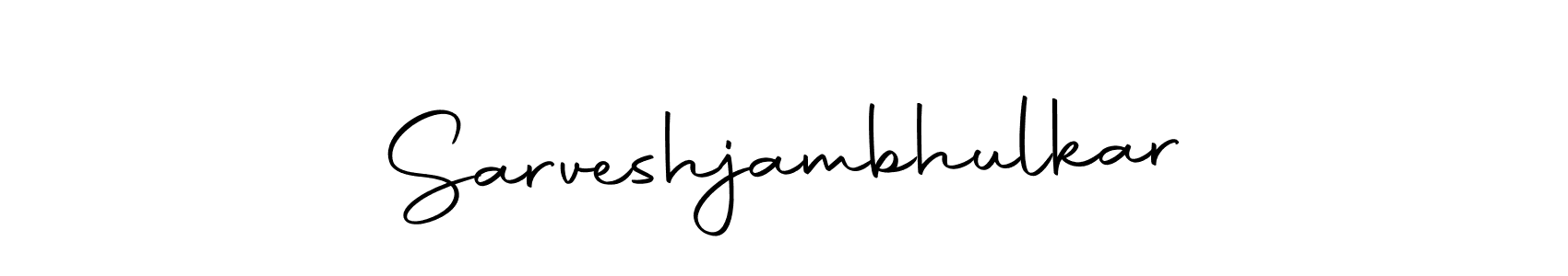 You should practise on your own different ways (Autography-DOLnW) to write your name (Sarveshjambhulkar) in signature. don't let someone else do it for you. Sarveshjambhulkar signature style 10 images and pictures png