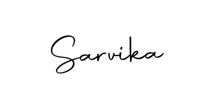 if you are searching for the best signature style for your name Sarvika. so please give up your signature search. here we have designed multiple signature styles  using Autography-DOLnW. Sarvika signature style 10 images and pictures png