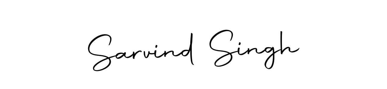 How to make Sarvind Singh name signature. Use Autography-DOLnW style for creating short signs online. This is the latest handwritten sign. Sarvind Singh signature style 10 images and pictures png
