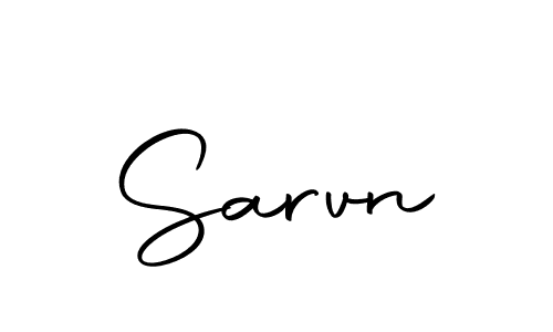 Here are the top 10 professional signature styles for the name Sarvn. These are the best autograph styles you can use for your name. Sarvn signature style 10 images and pictures png