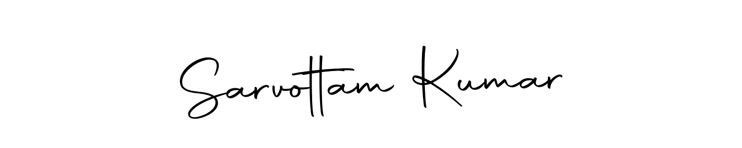 How to make Sarvottam Kumar name signature. Use Autography-DOLnW style for creating short signs online. This is the latest handwritten sign. Sarvottam Kumar signature style 10 images and pictures png